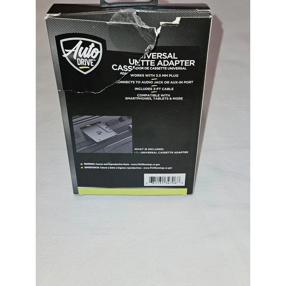 Auto Drive Universal Cassette Adapter‎ Works with 3.5 MM